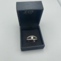 Anillo en oro blanco 18k con diamantes talla brill