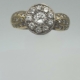 Anillo oro 18k con diamantes talla brillante