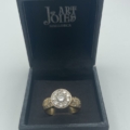 Anillo oro 18k con diamantes talla brillante