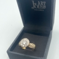 Anillo oro 18k con diamantes talla brillante