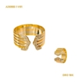 ANILLO ABIERTO DIAMANTE TALLA BRILLANTE ORO 18K