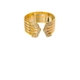 ANILLO ABIERTO DIAMANTE TALLA BRILLANTE ORO 18K