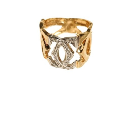 ANILLO ZIRCONITA BLANCA ORO 18K