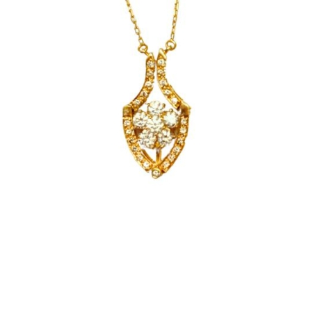 COLGANTE DIAMANTE TALLA BRILLANTE ORO 18K