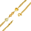 PULSERA CORAZONES INFINITO ORO 18K