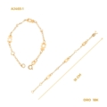 PULSERA NIÑA PERLA BLANCA ORO 18K