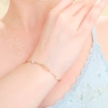 PULSERA NIÑA PERLA BLANCA ORO 18K